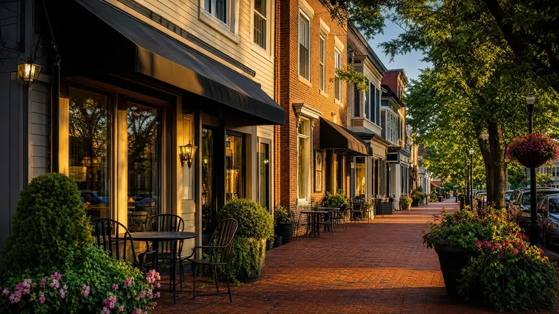Suburban downtown with two-story storefronts, brick sidewalks and planters, Certificate of Occupancy for a Business in New Jersey